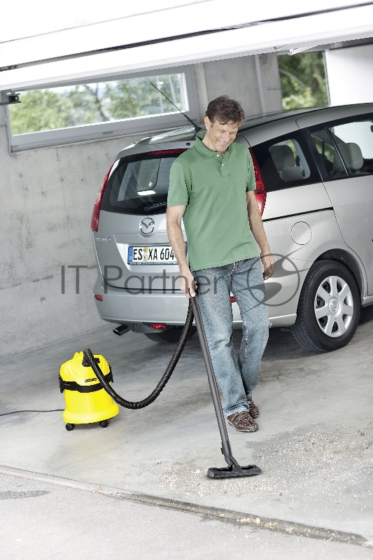 Пылесос Karcher WD2 1000Вт желтый/черный