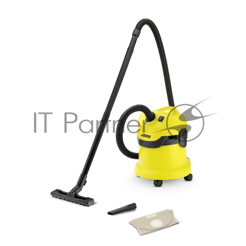 Пылесос Karcher WD2 1000Вт желтый/черный