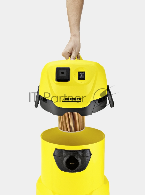 Пылесос Karcher WD 3 P *EU-I 1000Вт желтый/черный