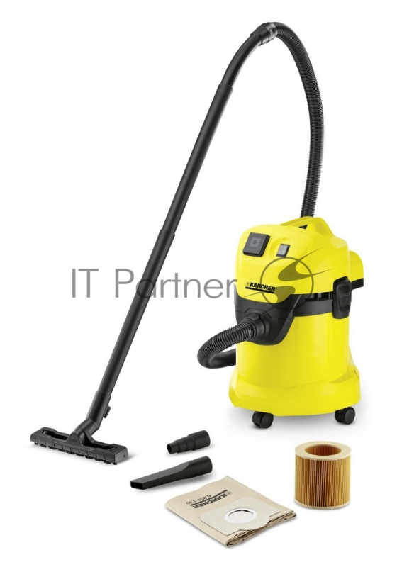 Пылесос Karcher WD 3 P *EU-I 1000Вт желтый/черный