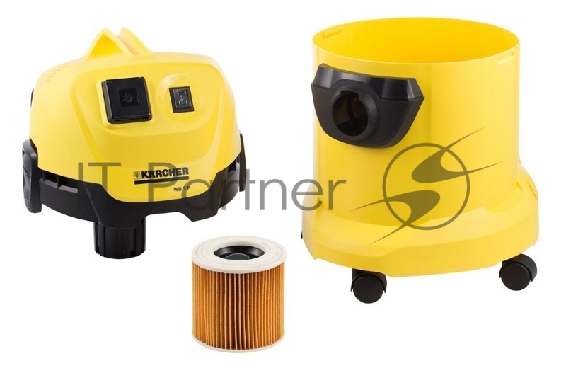 Пылесос Karcher WD 3 P *EU-I 1000Вт желтый/черный