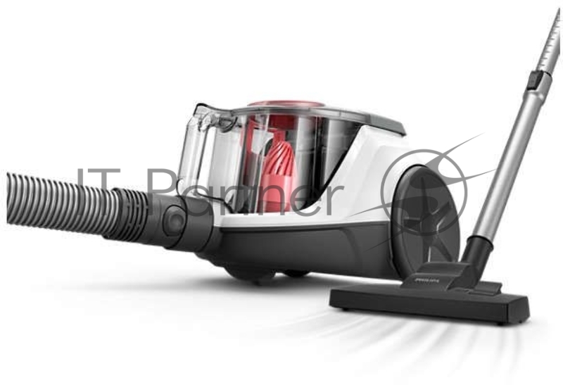 Безмешковый пылесос Philips XB2042/01, мощность мотора 1800Вт, мощность всасывания 360 Вт, емкость контейнера 1,3л, в комплекте насадка для очистки шерсти животных