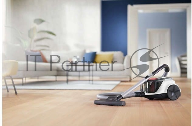 Безмешковый пылесос Philips XB2042/01, мощность мотора 1800Вт, мощность всасывания 360 Вт, емкость контейнера 1,3л, в комплекте насадка для очистки шерсти животных