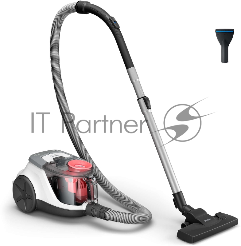 Безмешковый пылесос Philips XB2042/01, мощность мотора 1800Вт, мощность всасывания 360 Вт, емкость контейнера 1,3л, в комплекте насадка для очистки шерсти животных