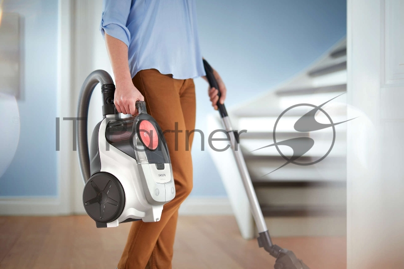 Безмешковый пылесос Philips XB2042/01, мощность мотора 1800Вт, мощность всасывания 360 Вт, емкость контейнера 1,3л, в комплекте насадка для очистки шерсти животных