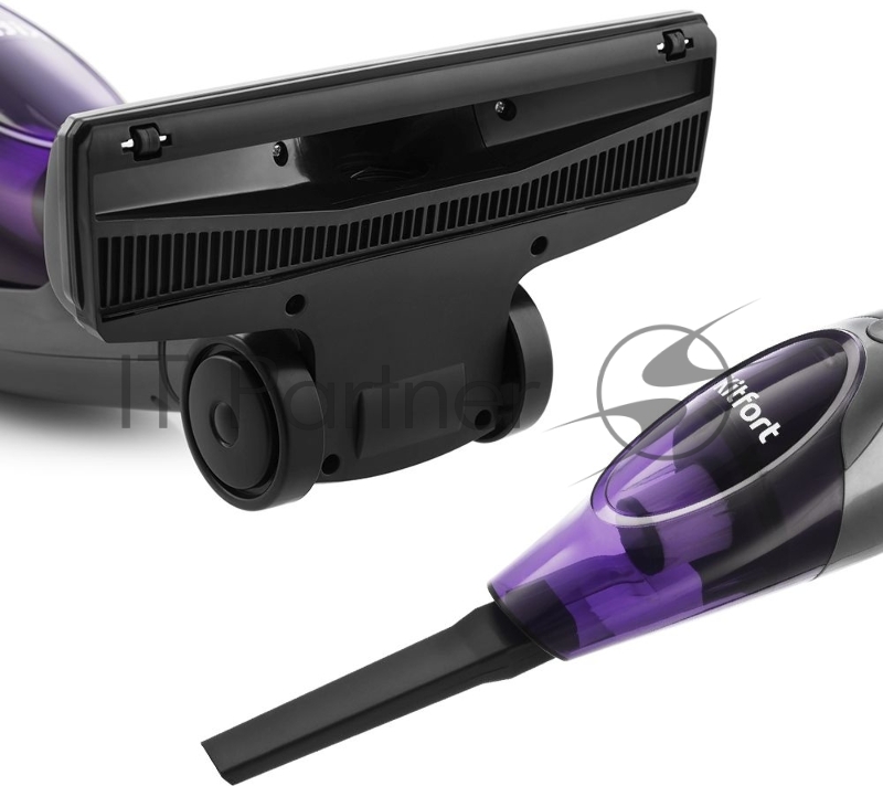 Вертикальный пылесос «2 в 1» Kitfort Мощность 600 Вт.Пылесборник 0,5 л.Уровень шума 78 дБ.