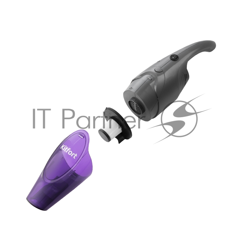 Вертикальный пылесос «2 в 1» Kitfort Мощность 600 Вт.Пылесборник 0,5 л.Уровень шума 78 дБ.