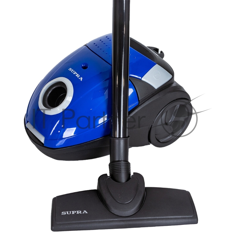 Пылесос SUPRA VCS-1410 (1400 Вт, Сухая уборка. Мощность всасывания 320 ВТ.Матерчатый пылесборник , цвет синий)