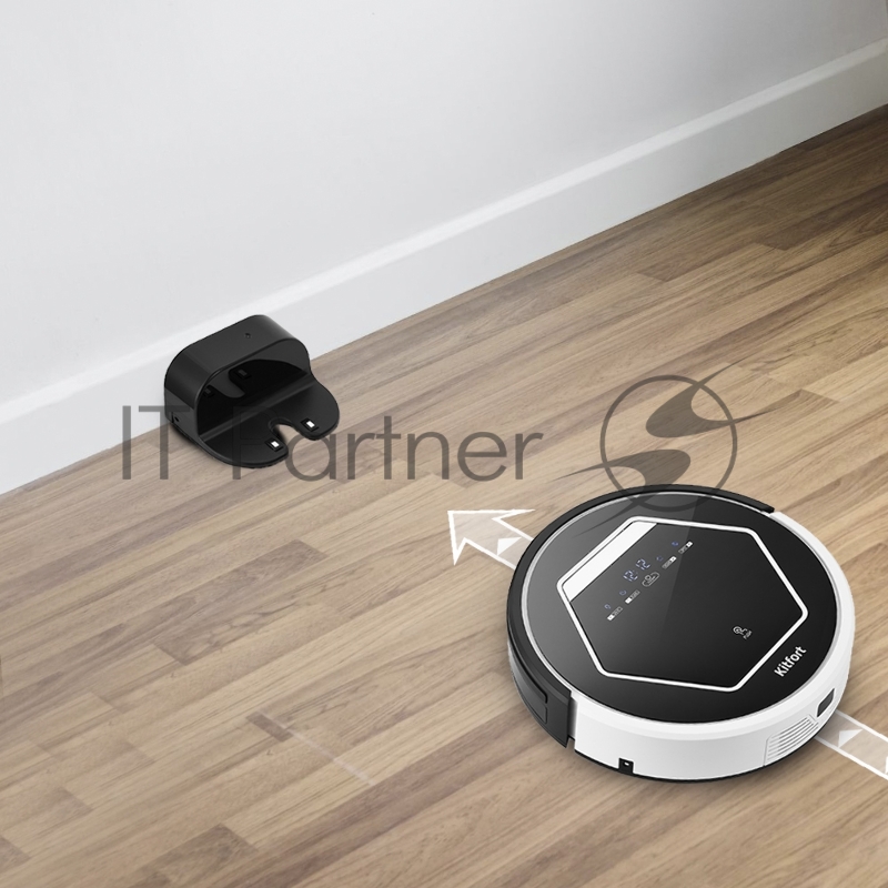 Робот-пылесос с УФ лампой Kitfort 553-КТ Аккумулятор Li-ion 14,4 В, 2200 мА*ч.Время работы 90–120 ми