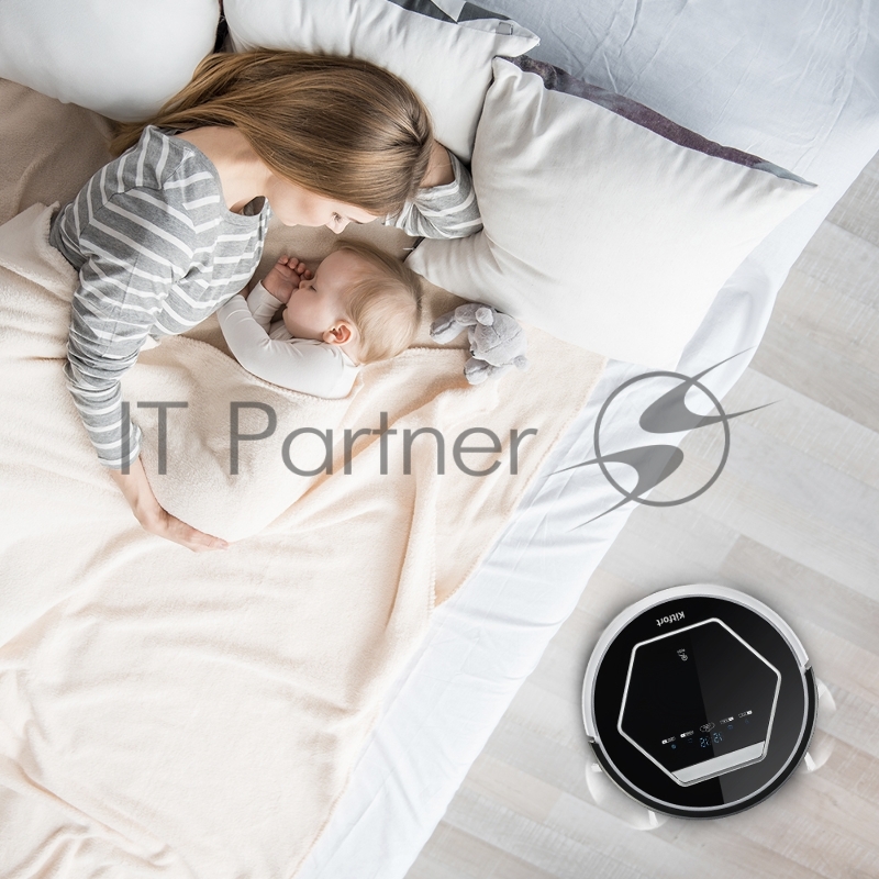 Робот-пылесос с УФ лампой Kitfort 553-КТ Аккумулятор Li-ion 14,4 В, 2200 мА*ч.Время работы 90–120 ми