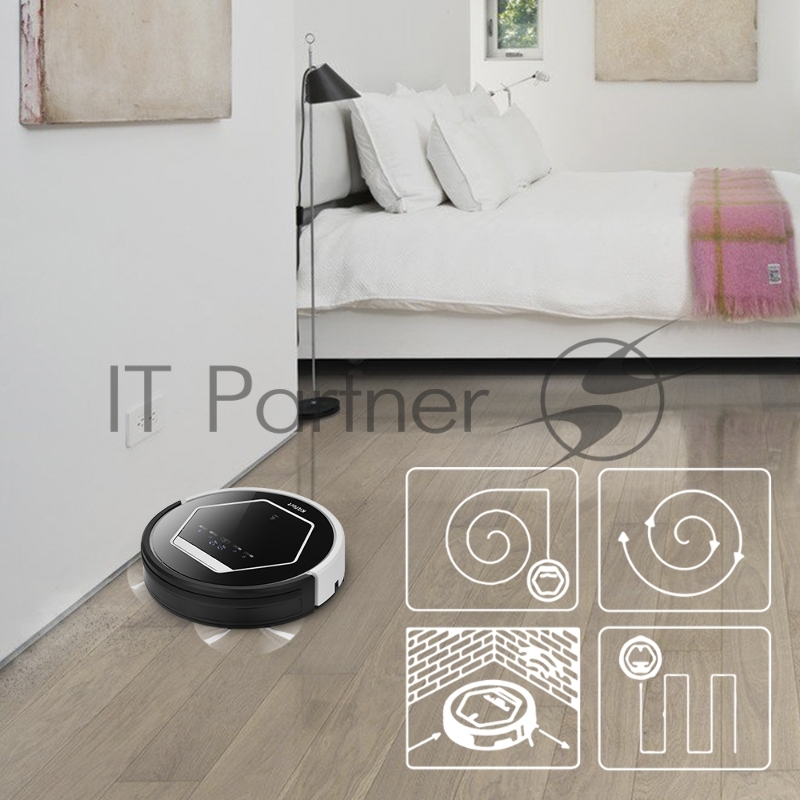 Робот-пылесос с УФ лампой Kitfort 553-КТ Аккумулятор Li-ion 14,4 В, 2200 мА*ч.Время работы 90–120 ми