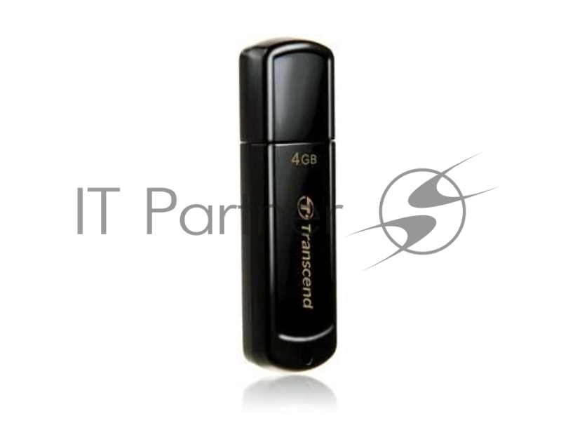 Флэш диск Transcend 4GB JetFlash 350, USB 2.0, Черный