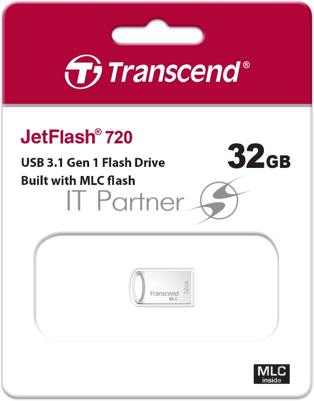 Флеш Диск Transcend 32GB JetFlash 720S (Silver) USB 3.1
