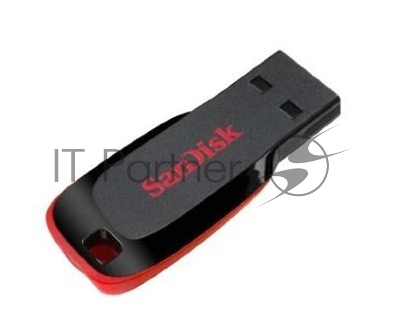 Флеш Диск Sandisk 64Gb Cruzer Blade SDCZ50-064G-B35 USB2.0 черный/красный