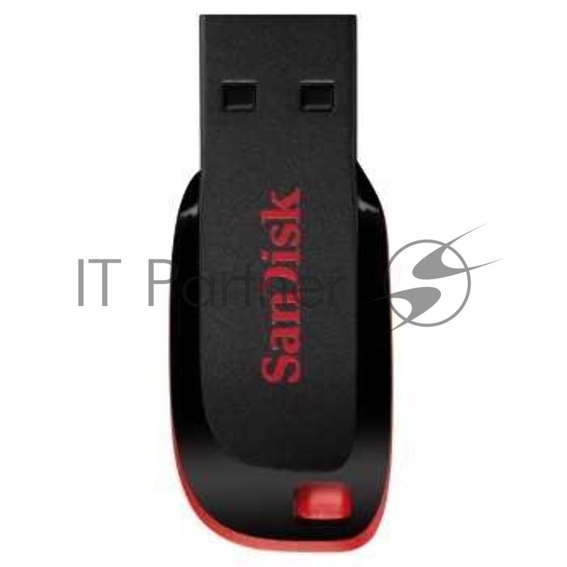 Флеш Диск Sandisk 64Gb Cruzer Blade SDCZ50-064G-B35 USB2.0 черный/красный