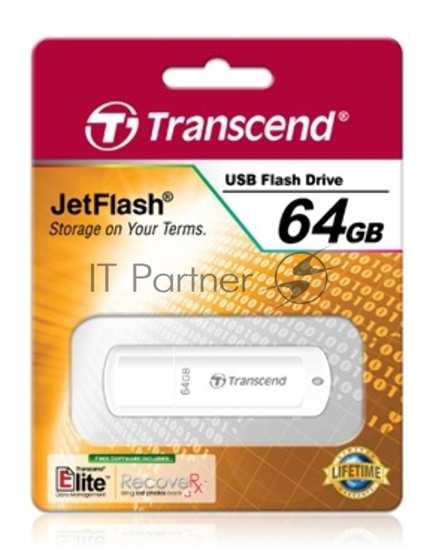Флэш Диск Transcend USB Drive 64Gb JetFlash 370 TS64GJF370 {USB 2.0}