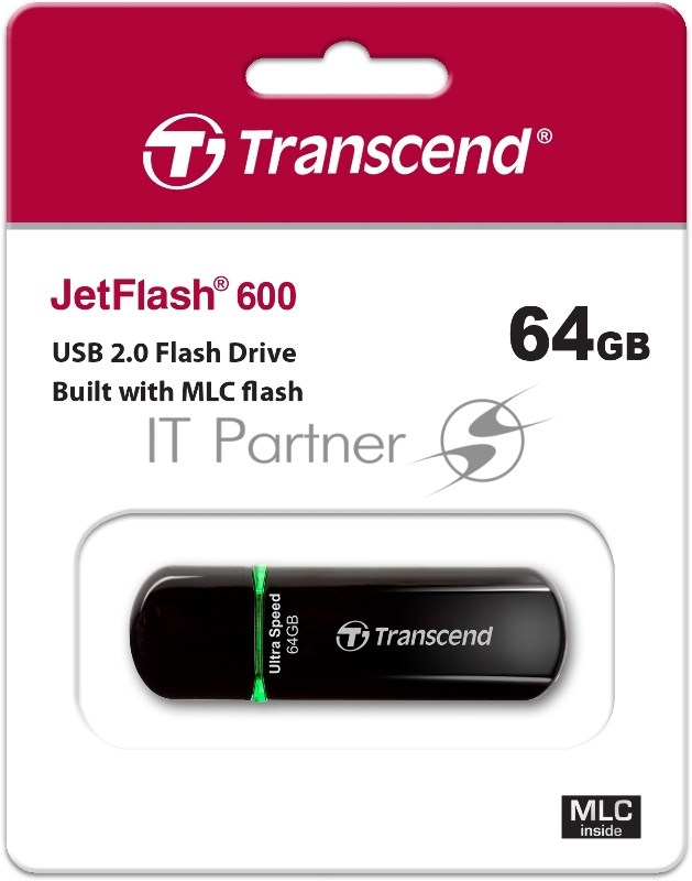 Флэш Диск Transcend 64Gb JetFlash 600 TS64GJF600 {USB 2.0}