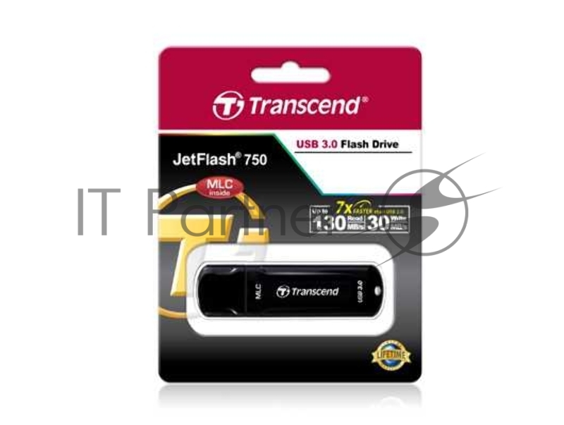 Флеш Диск Transcend USB Drive 64Gb JetFlash 750 TS64GJF750K {USB 3.0}