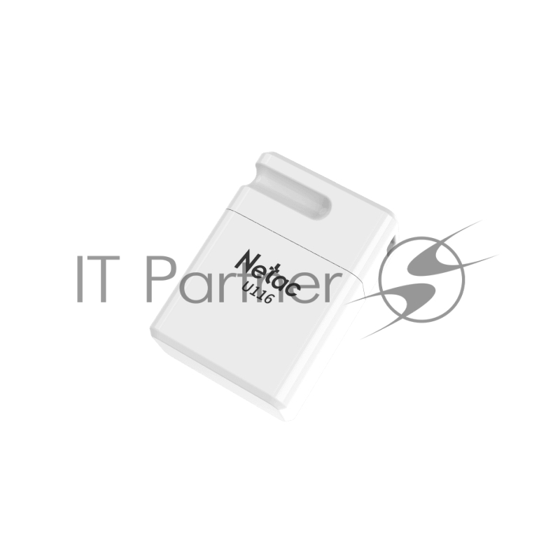 Флеш Диск Netac U116 64Gb <NT03U116N-064G-30WH>, USB3.0, миниатюрная пластиковая белая
