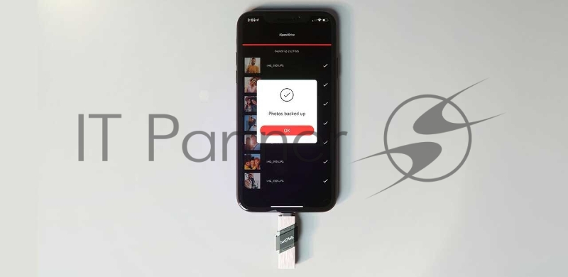 Флеш Диск Sandisk 128Gb iXpand Flip SDIX90N-128G-GN6NE USB3.1 зеленый/серебристый