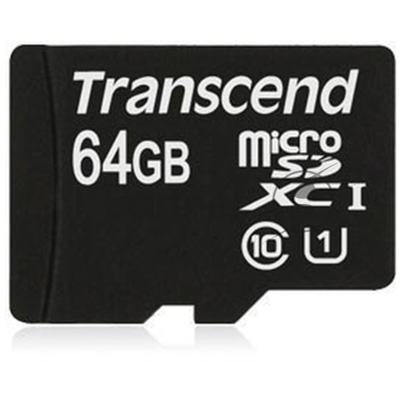 Флеш карта microSDXC 64Gb Class10 Transcend TS64GUSDU1 + adapter