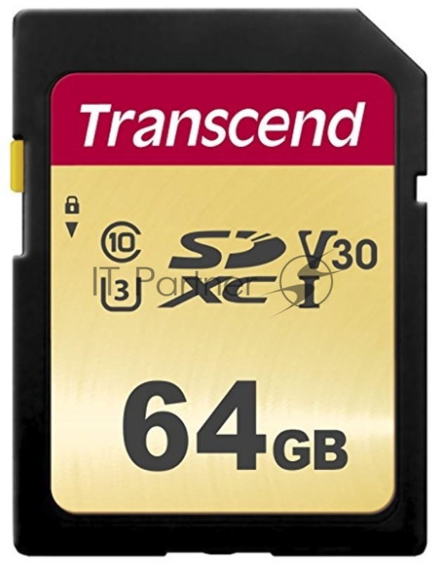 Флеш карта SD 64GB Transcend SDХC UHS-I U3, MLC