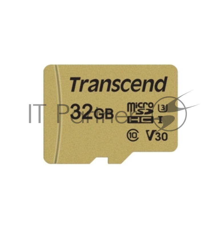 Флеш карта microSD 32GB Transcend microSDHC Class 10 UHS-1 U-3, V30, (SD адаптер), MLC