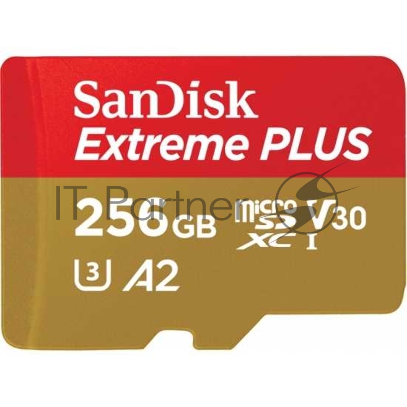 Флеш карта microSD 256GB SanDisk microSDXC Class 10 UHS-I A2 C10 V30 U3 Extreme Plus (SD адаптер) 170MB/s