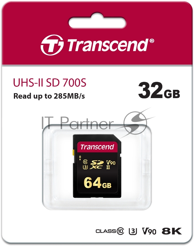 Флеш карта SD 32GB Transcend SDHC Class 10 UHS-II U3, MLC