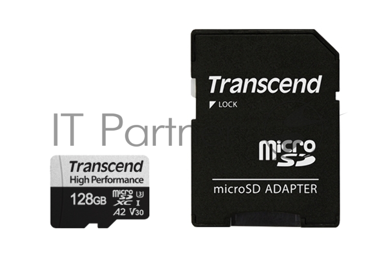 Флеш-накопитель Transcend Карта памяти Transcend 128GB UHS-I U3 A2 microSD microSD w/ adapter