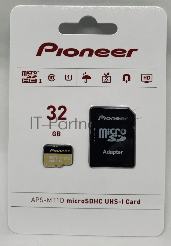 Карта памяти Pioneer MicroSD Card, Cl10/UHS1/U1,32GB