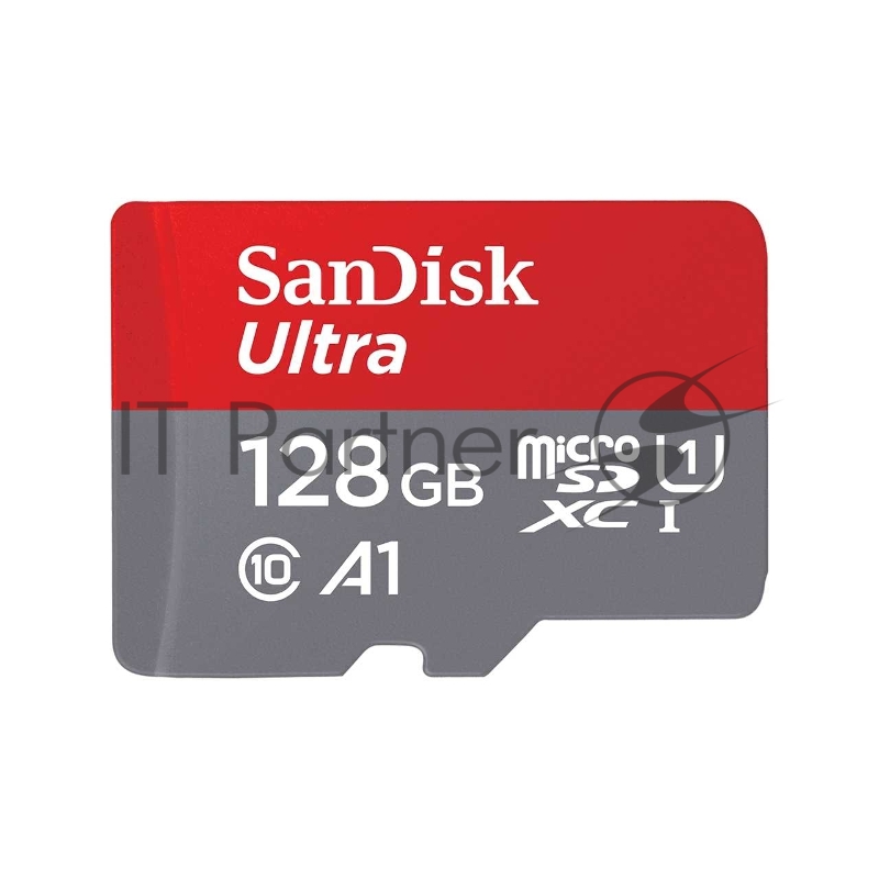 Флеш карта microSD 128GB SanDisk microSDXC Class 10 Ultra (SD адаптер) UHS-I U1 A1 120MB/s