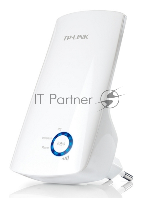 Адаптер TP-Link SOHO TL-WA850RE 300Mbps WiFi Range Extender/Entertainment Adapter, Atheros, 2T2R, 2.4GHz, 802.11n/g/b, Ranger Extender button, Range extender mode, with internal Antennas, support IGMP for IPTV поставляется без кабеля RJ-45