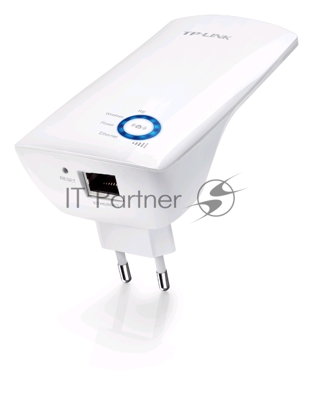 Адаптер TP-Link SOHO TL-WA850RE 300Mbps WiFi Range Extender/Entertainment Adapter, Atheros, 2T2R, 2.4GHz, 802.11n/g/b, Ranger Extender button, Range extender mode, with internal Antennas, support IGMP for IPTV поставляется без кабеля RJ-45