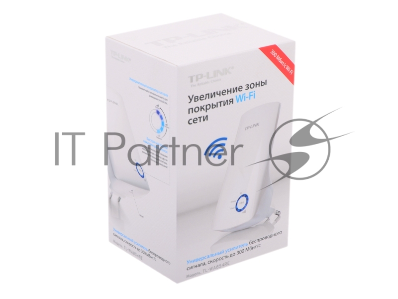 Точка доступа TP-Link TL-WA854RE 300Mbps Wireless N Wall Plugged Range Extender, Atheros, 2T2R, 2.4GHz, 802.11n/g/b, Ranger Extender button, Range extender mode, with internal Antennas,without Ethernet Port