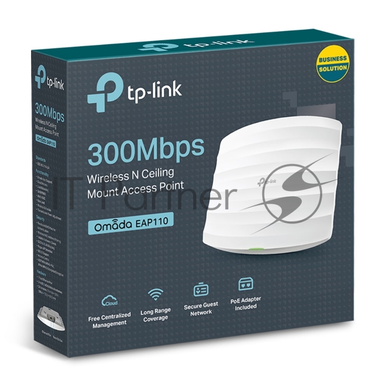 Беспроводная потолочная точка доступа серии N TP-Link SMB EAP110 скорость до 300 Мбит/с