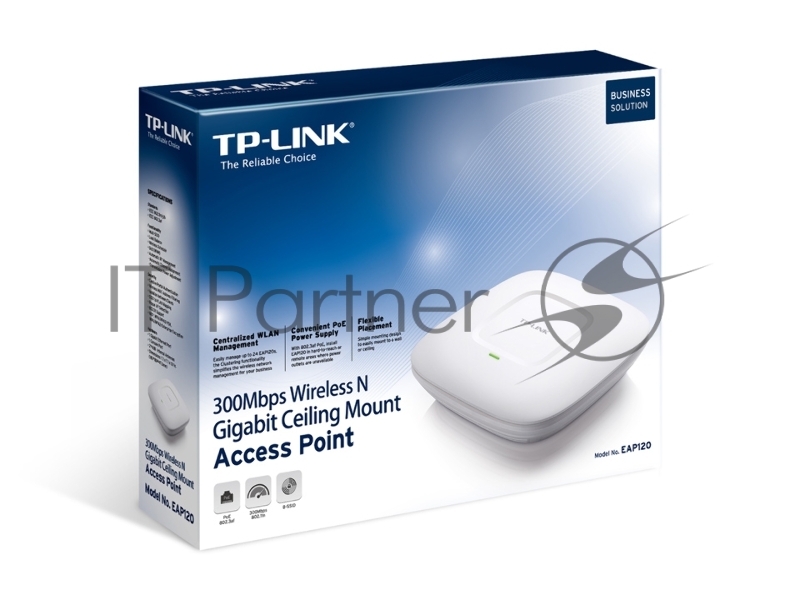 Беспроводная потолочная точка доступа серии N TP-LINK SMB EAP115 скорость до 300 Мбит/с