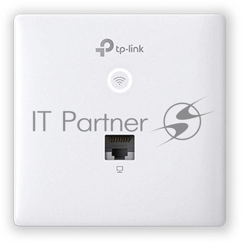 Точка доступа TP-Link Omada AC1200 wireless MU-MIMO Gigabit wall-plate Access Point, 1 Gigabit downlink port, 1 gigabit uplink port, 802.3af/at PoE in, wall plate mounting, support standalone mode and controlled by Omada SDN controller (Software/hard