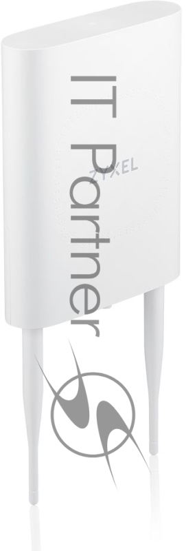 Гибридная уличная точка доступа Zyxel NebulaFlex NWA55AXE, 802.11a/b/g/n/ac/ax (2,4 и 5 ГГц), внешние антенны 2x2 (в комплекте), до 575+1200 Мбит/с, 1xLAN GE, защита от 4G/5G, без поддержки Captive po