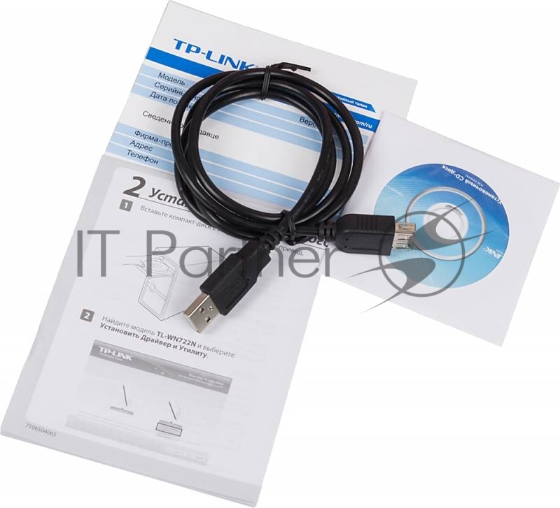 Адаптер TP-Link SOHO TL-WN722N 150Mbps High Gain Wireless N USB Adapter with Cradle, Atheros, 1T1R, 2.4GHz, 802.11n/g/b, 1 detachable antenna