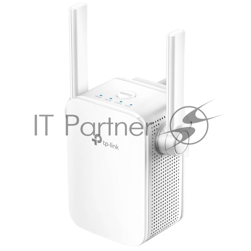 Усилитель TP-Link Wi-Fi AC750 Wi-Fi Range Extender, Wall Plugged, 433Mbps at 5GHz + 300Mbps at 2.4GHz, 802.11ac/a/b/g/n, 1 10/100M LAN, WPS button, 2 fixed antennas поставляется без кабеля RJ-45