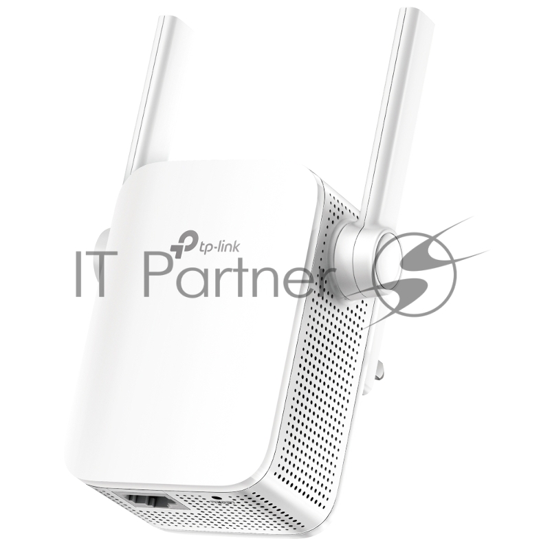 Усилитель TP-Link Wi-Fi AC750 Wi-Fi Range Extender, Wall Plugged, 433Mbps at 5GHz + 300Mbps at 2.4GHz, 802.11ac/a/b/g/n, 1 10/100M LAN, WPS button, 2 fixed antennas поставляется без кабеля RJ-45