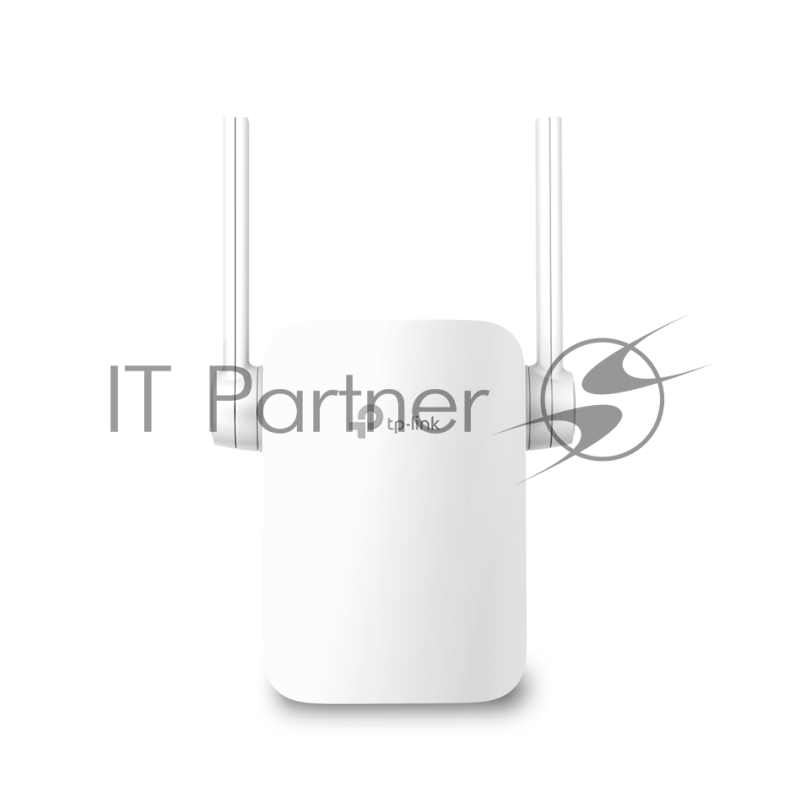 Усилитель TP-Link Wi-Fi AC750 Wi-Fi Range Extender, Wall Plugged, 433Mbps at 5GHz + 300Mbps at 2.4GHz, 802.11ac/a/b/g/n, 1 10/100M LAN, WPS button, 2 fixed antennas поставляется без кабеля RJ-45