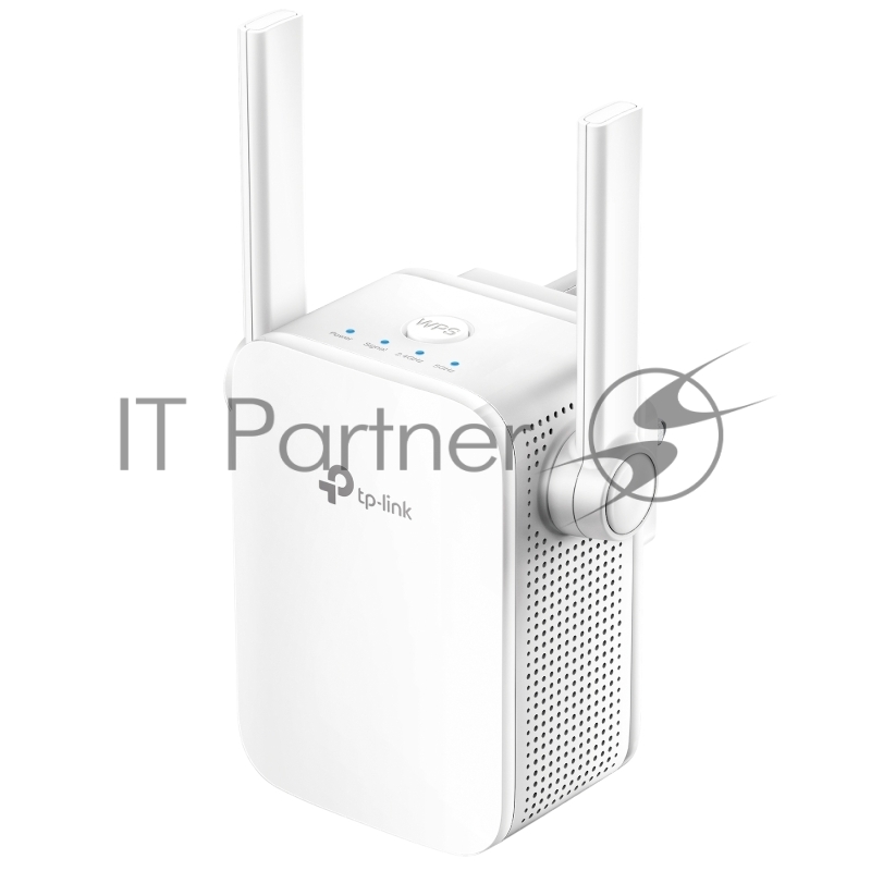 Усилитель TP-Link Wi-Fi AC750 Wi-Fi Range Extender, Wall Plugged, 433Mbps at 5GHz + 300Mbps at 2.4GHz, 802.11ac/a/b/g/n, 1 10/100M LAN, WPS button, 2 fixed antennas поставляется без кабеля RJ-45