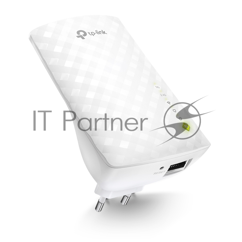 Усилитель Wi-Fi сигнала TP-Link AC750 OneMesh WiFi Range Extender, 300Mbps at 2.4G and 433Mbps at 5G, compact house with internal antennas, 1 10/100Mbps Ethernet port, WPS button for quick setup, Smart Indicator for best location, support OneMeshTMte