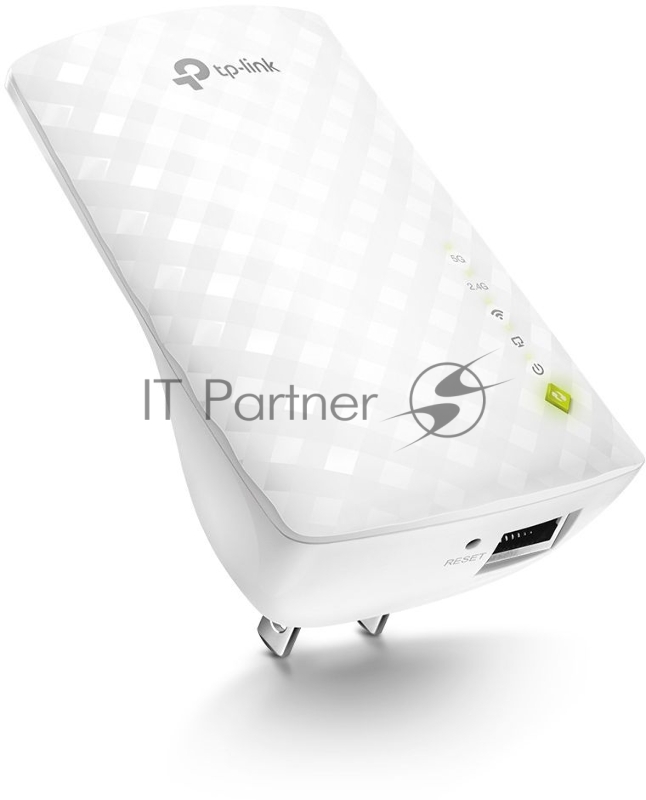 Усилитель Wi-Fi сигнала TP-Link AC750 OneMesh WiFi Range Extender, 300Mbps at 2.4G and 433Mbps at 5G, compact house with internal antennas, 1 10/100Mbps Ethernet port, WPS button for quick setup, Smart Indicator for best location, support OneMeshTMte