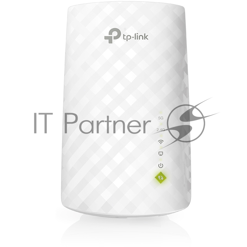 Усилитель Wi-Fi сигнала TP-Link AC750 OneMesh WiFi Range Extender, 300Mbps at 2.4G and 433Mbps at 5G, compact house with internal antennas, 1 10/100Mbps Ethernet port, WPS button for quick setup, Smart Indicator for best location, support OneMeshTMte