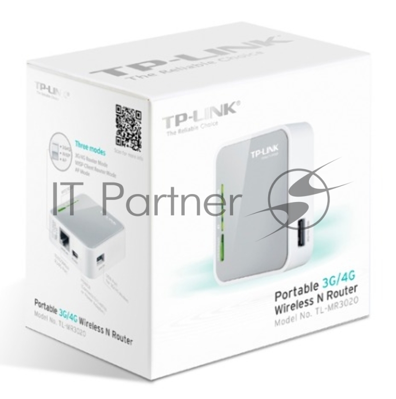 Маршрутизатор беспроводной TP-Link SOHO TL-MR3020 10/100BASE-TX
