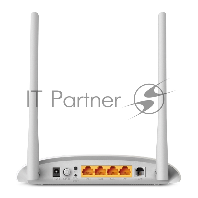 Сетевое оборудование TP-Link SOHO TD-W8961N(RU) 300 Мбит/с, 2T2R, ADSL2/ADSL+, Annex A, 4 порта 100 Мбит/с