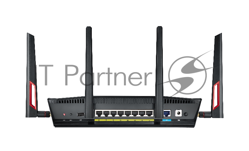 Двухдиапазонный беспроводной маршрутизатор ASUS RT-AC88U Dual-band Gigabit Router (RTL) (8UTP 10 / 100 / 1000Mbps, 1WAN, 802.11a / b / g / n / ac, USB2.0 / 3.0) (Dual Band)